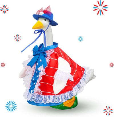 Traje ganso 4 de Julio para estatuas 23pulg