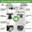 Lámpara baño 2 luces vidrio lechoso blanco moderna