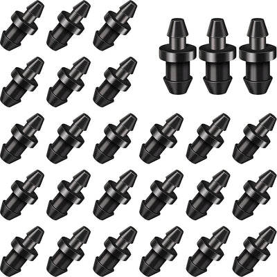 60 Tapones Tubo Púas 1/4pulg Conectores Goteo