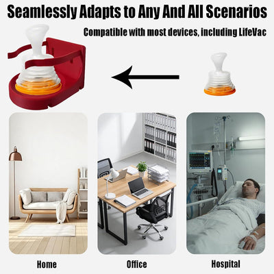 Soporte pared LifeVac con máscara y acceso rápido