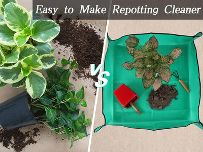 Tapete trasplante plantas 39x39pulg impermeable portátil