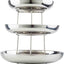Torre mariscos 3 niveles acero inox doble pared 10x12x14pulg