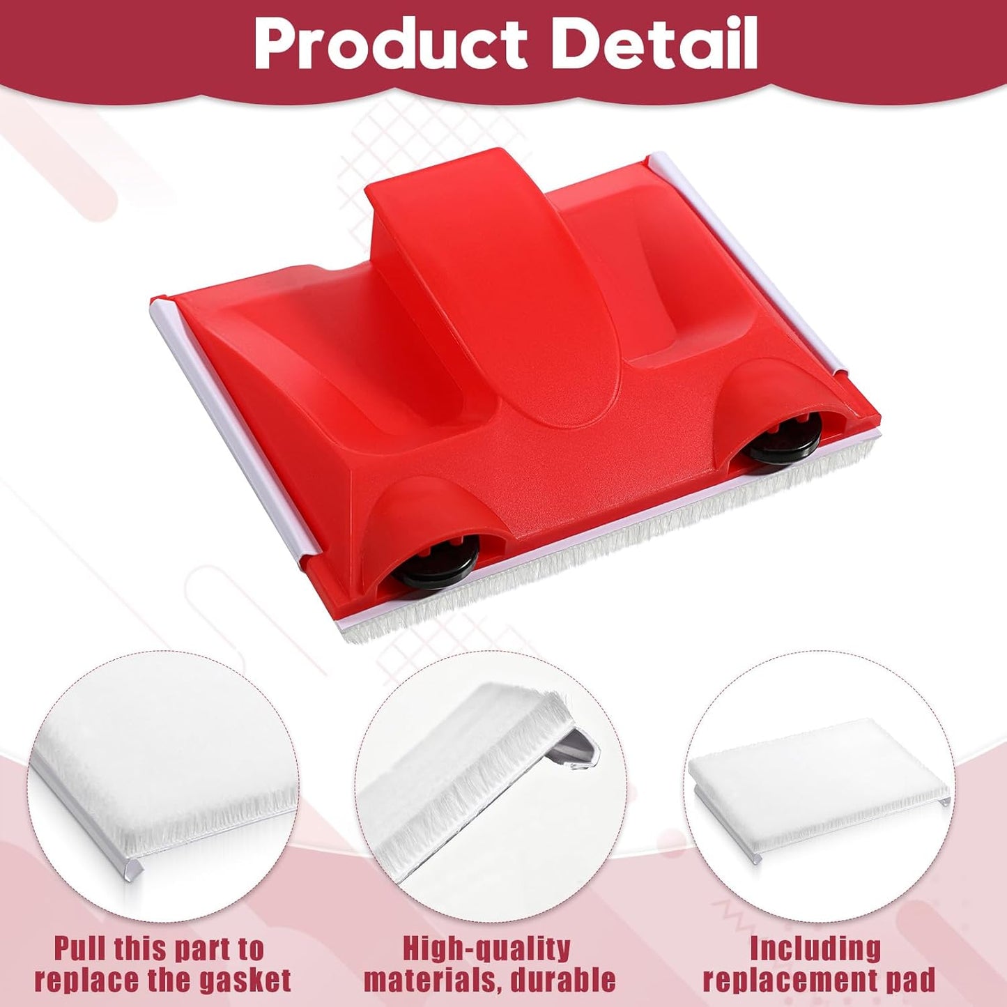 Aplicador de pintura para bordes y techos con 2 almohadillas