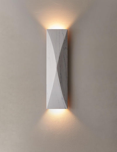 Aplique pared mármol 15.75pulg estilo nórdico sala dormitorio