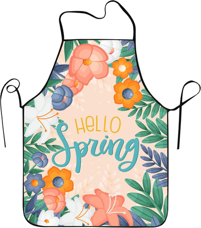 Delantal floral Hello Spring para hombres y mujeres