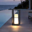 Lámpara pie solar 17pulg LED 3000K exterior impermeable