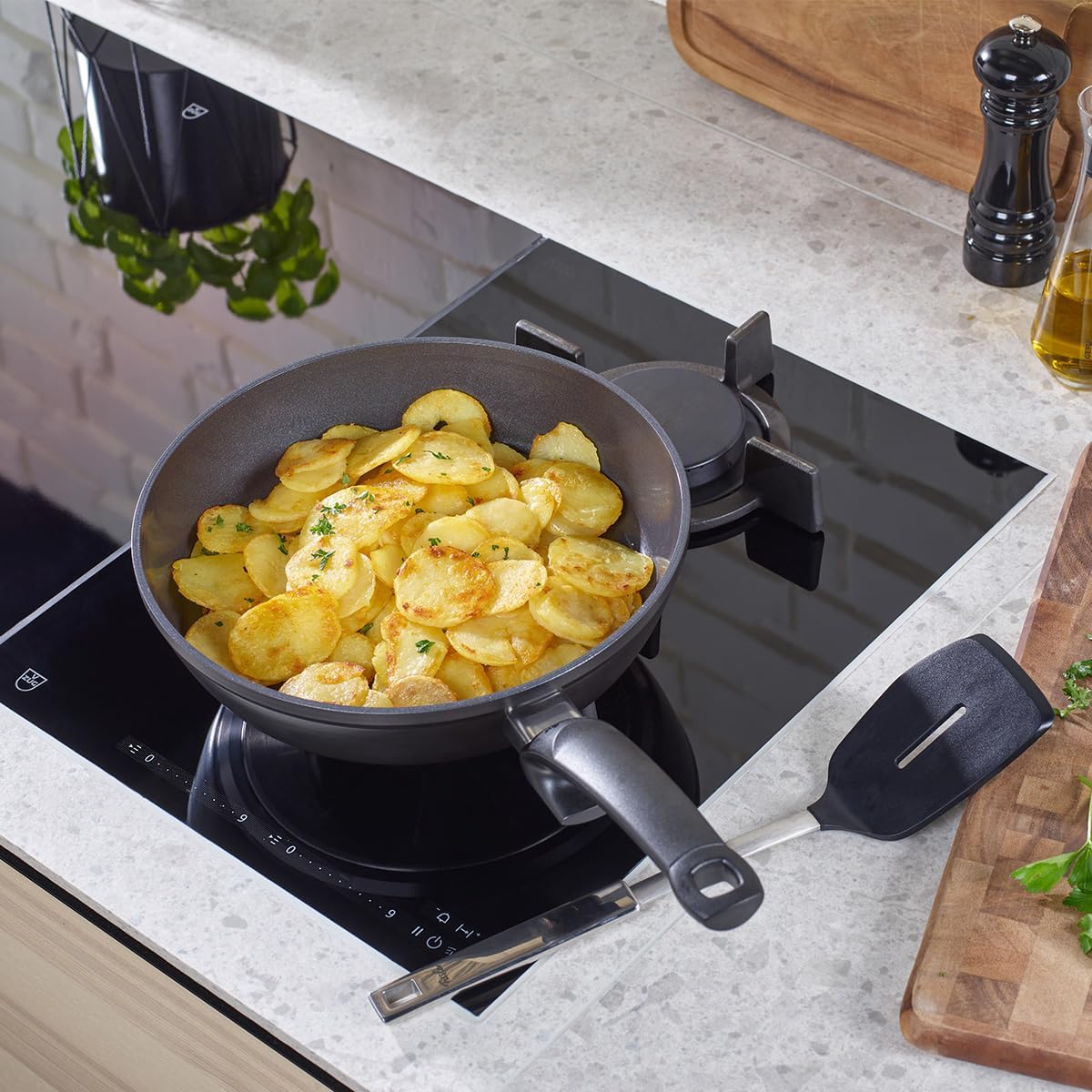 Sartén cerámica Fissler Ceratal Comfort con tapa de vidrio