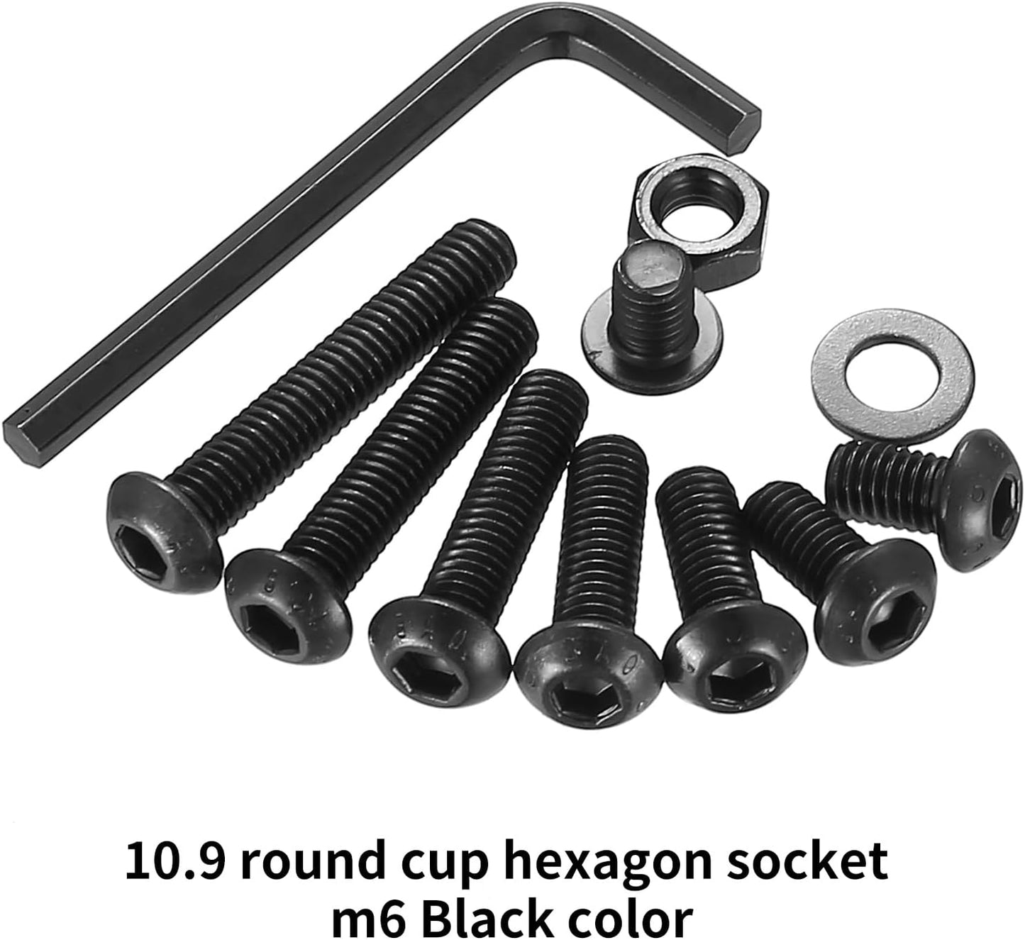 Kit surtido tuercas métricas M6 cabeza botón hexagonal