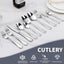 Set 65 Pzas Cubiertos Acero Inox 18/10 para 12