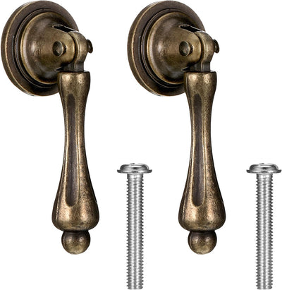 2 Tiradores Bronce Antiguo para Cajones Tocador Muebles