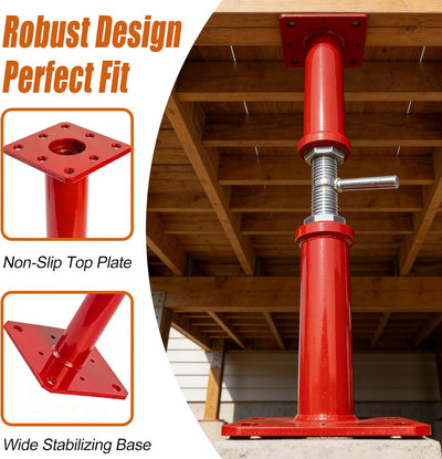 Gatos piso ajustables 17-32pulg soporte resistente 11023lb