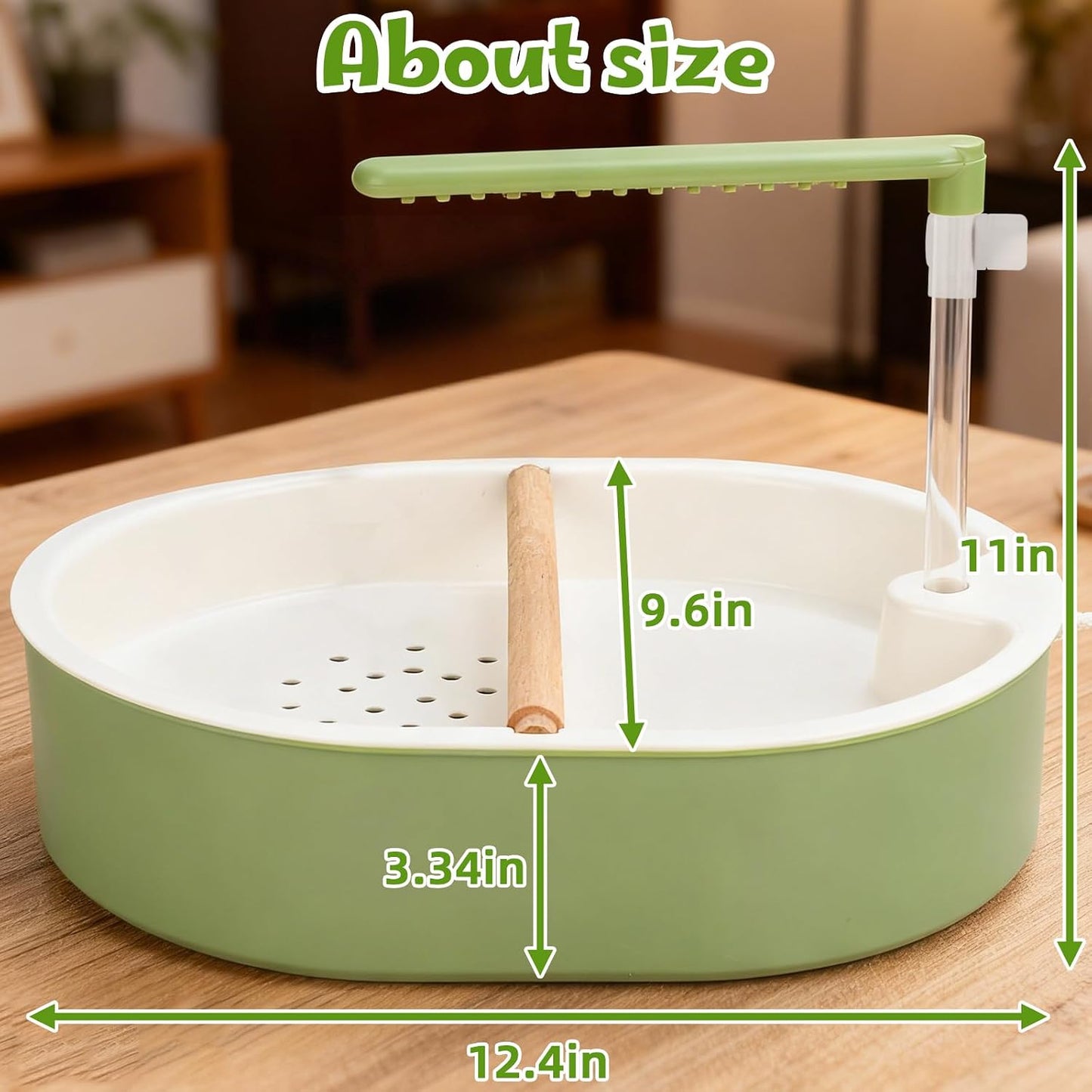 Bañera automática para pájaros con agua circulante