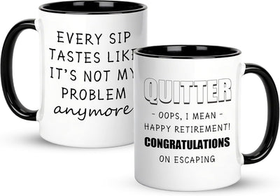 Taza café regalo retiro divertida para hombre mujer 2026