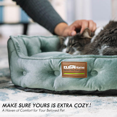 Cama mascotas redonda antideslizante para gatos y cachorros