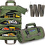Organiz. bolsas herramientas 4 comp. 2 bolsas desmontables