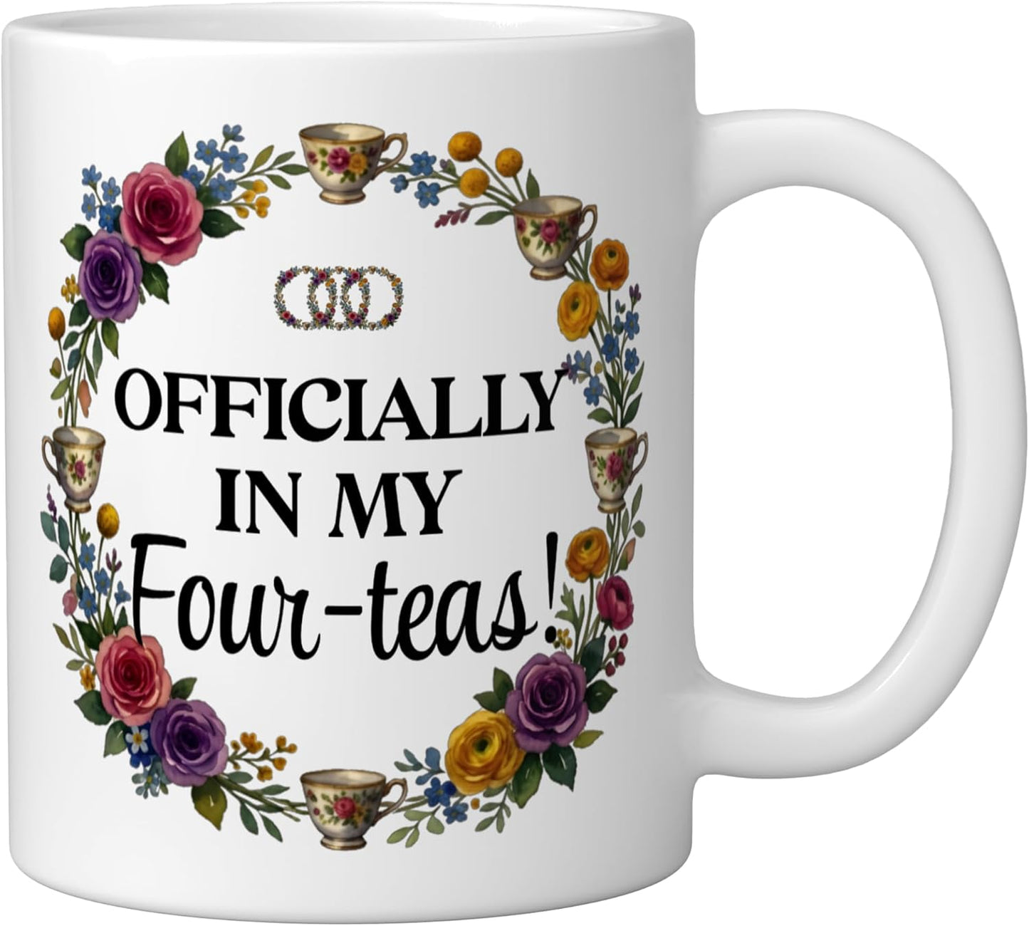 Taza Cerámica para Amantes del Té 40 Años