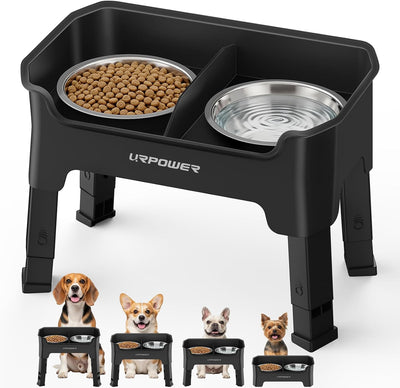 Cuencos elevados perros 4 alturas ajustables acero inox