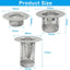 3 Coladores Baño Acero Inox Drenaje 1.2-2.17pulg