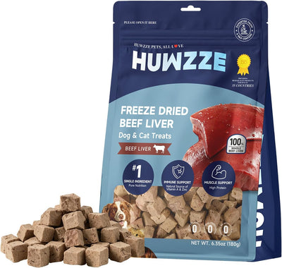 Golosinas hígado res liofilizadas perros gatos 6.35oz