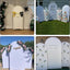 6 Soportes Arco Boda 6.6ft con 3 Fundas Elastano Blanco