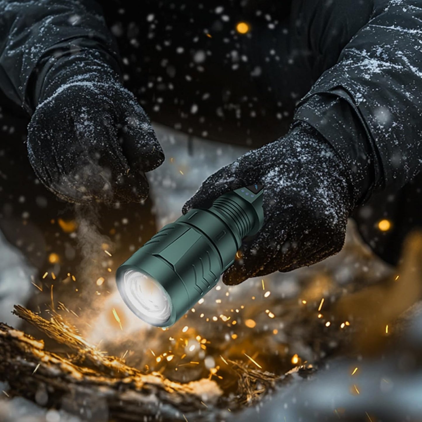 Linterna LED 3000 lúmenes recargable 4 modos impermeable