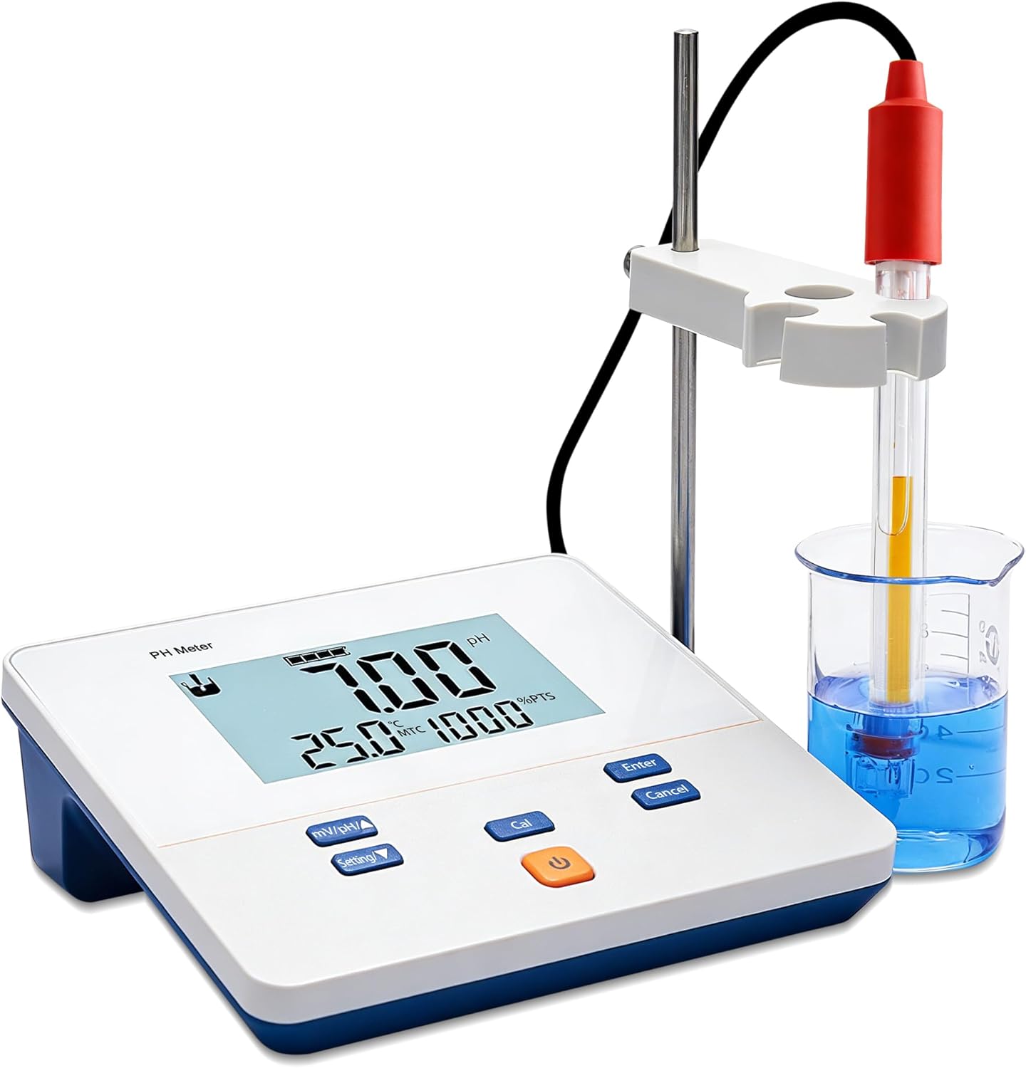 Medidor pH digital de sobremesa con calibración automática