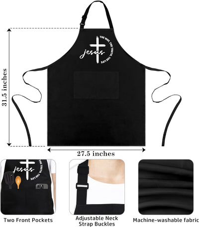 Delantales de parrilla cristianos para hombres y mujeres