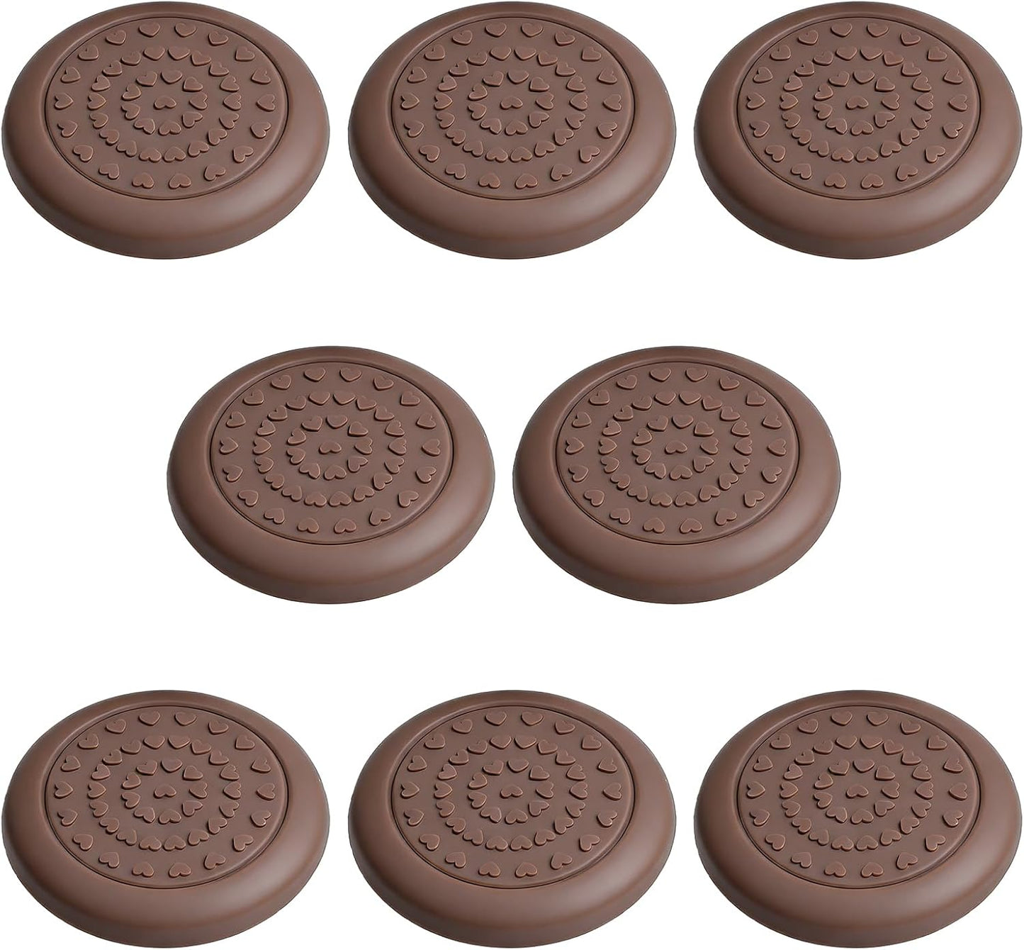 8 Pzas Pads Antideslizante Silicón Negro