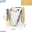 Bolsa de comestibles reutilizable extra grande con asas