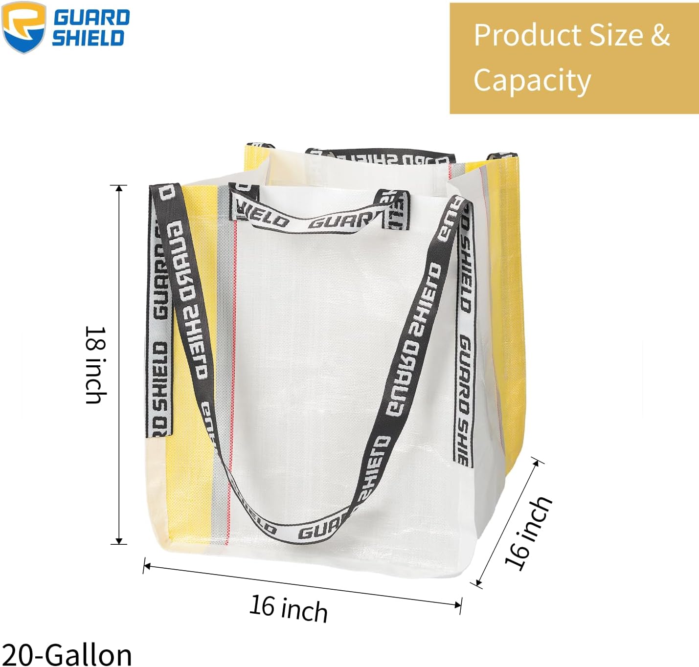 Bolsa de comestibles reutilizable extra grande con asas