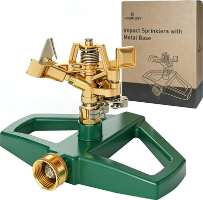 Rociador impacto patio metal rotación 360 grados cobertura 5800ft