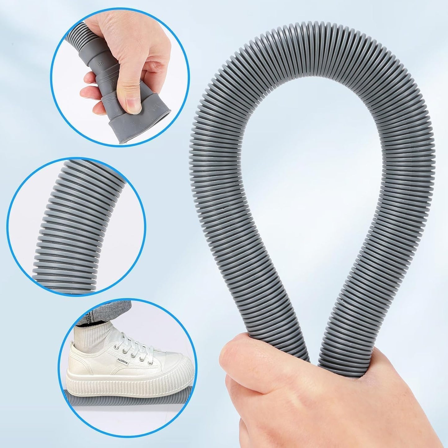 Extensión manguera drenaje lavadora flexible 3.2pies