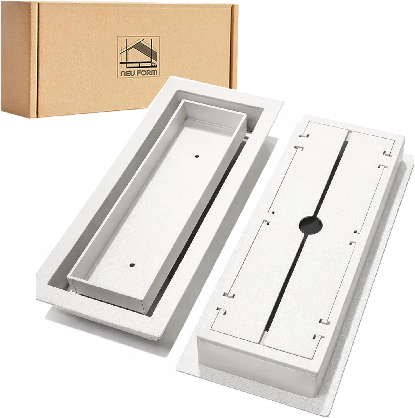 Registro piso flujo aire 4x10pulg bandeja inserto acero resistente
