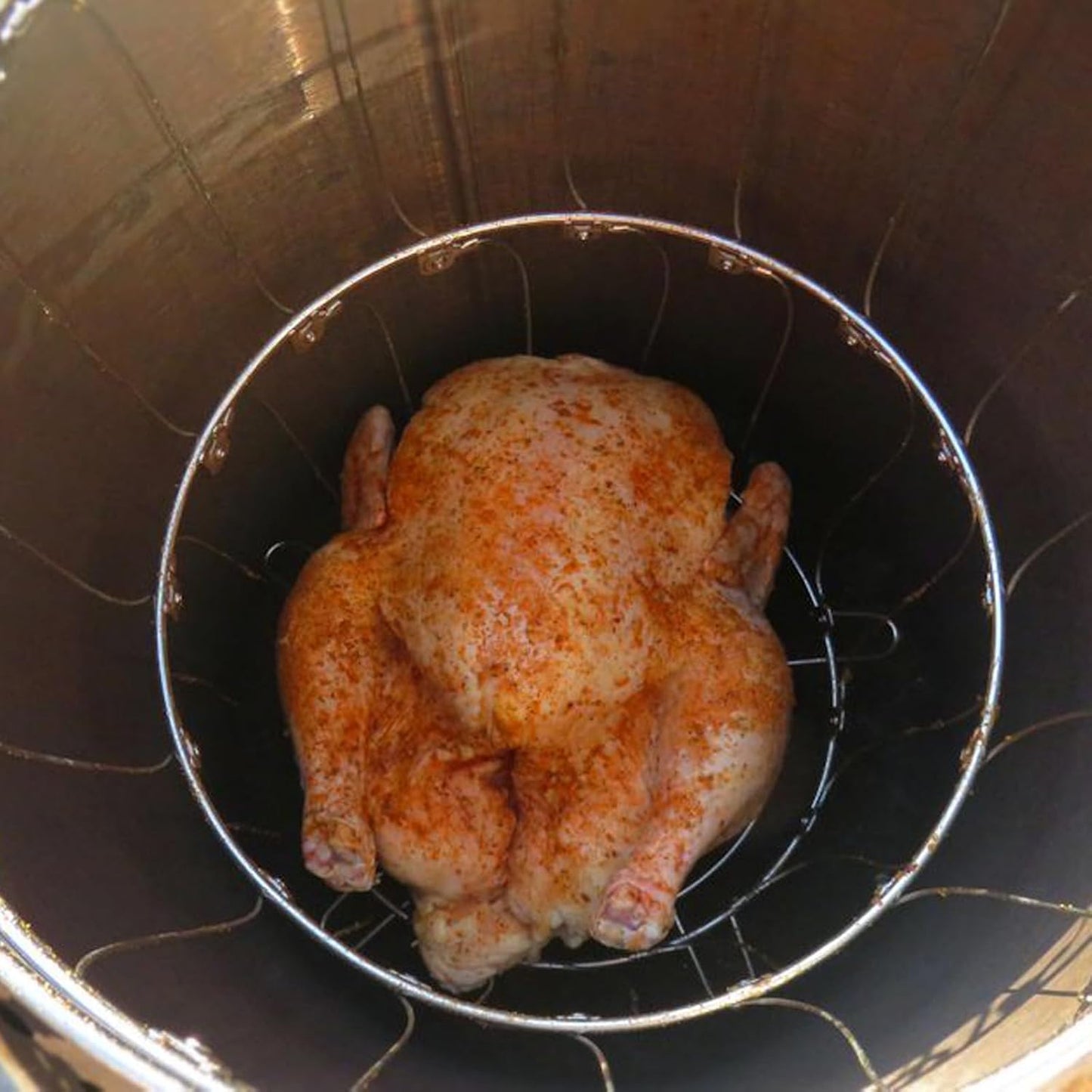 Canasta freidora pavo CharBroil Big Easy sin aceite