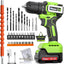 Juego taladro inalámbrico 12V batería 201-300