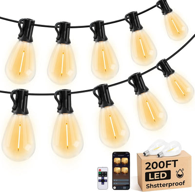 Tira luces LED S11 200ft exteriores control remoto 4 modos