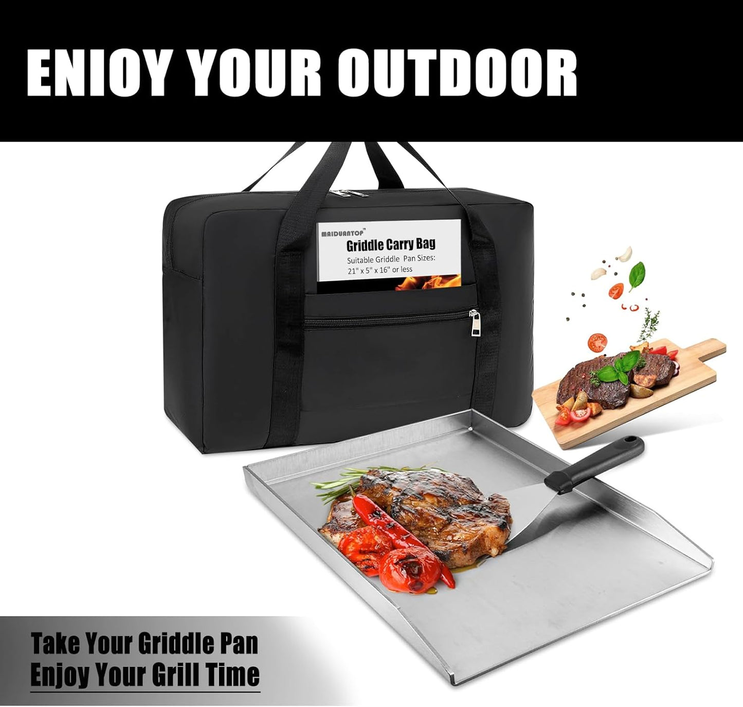 Bolsa transporte plancha y accesorios parrilla hombre