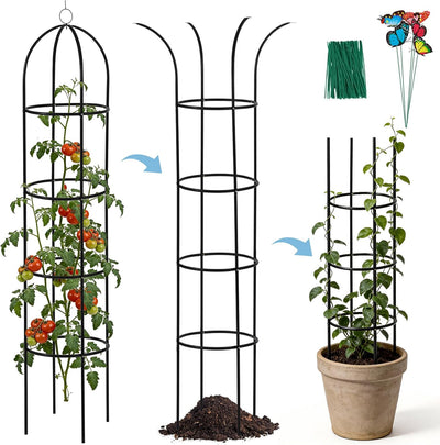 Enrejado metálico para plantas trepadoras 6.6ft soporte jardín