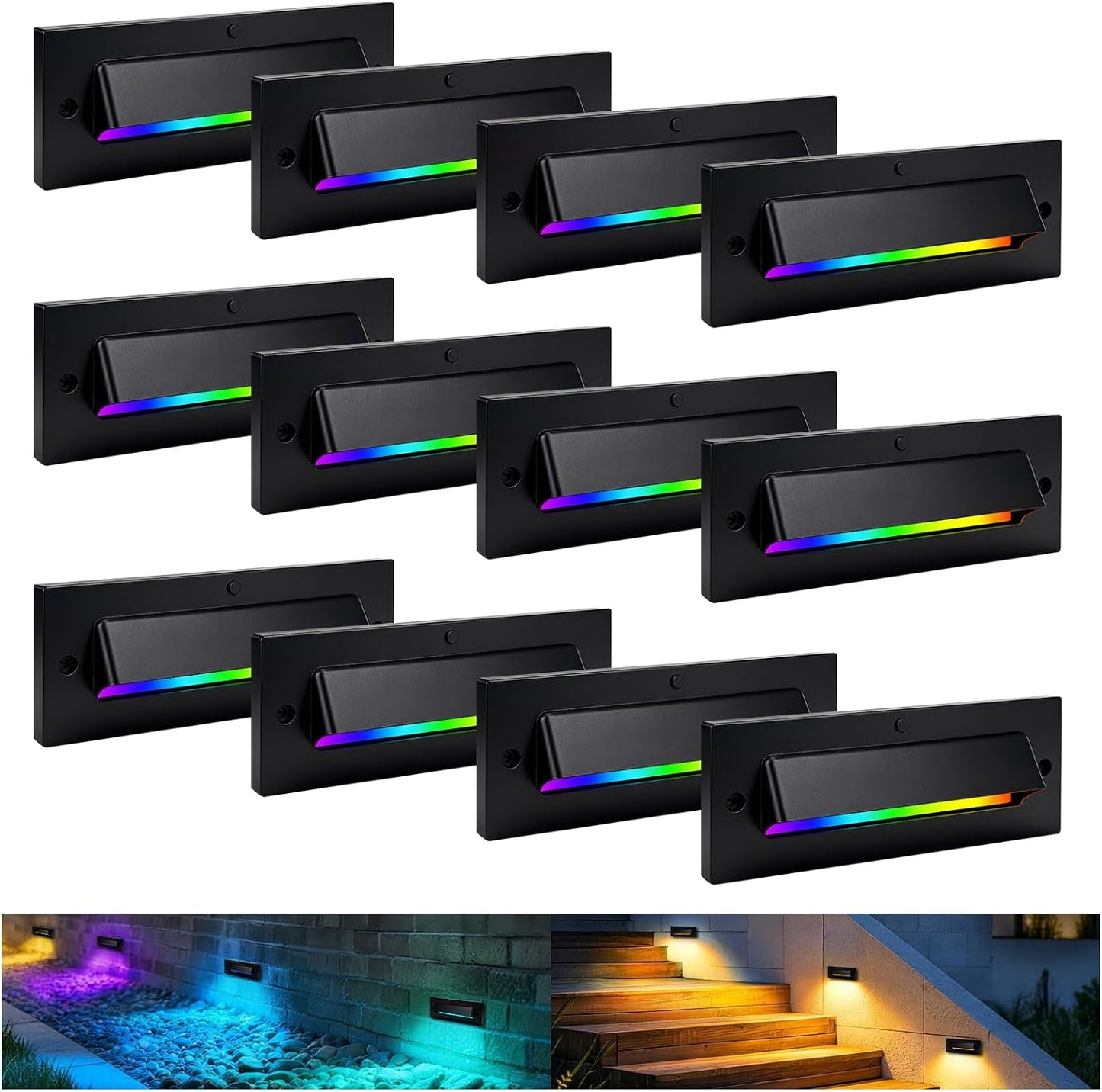 Luces LED RGB 5W 12V para escalera y valla exterior