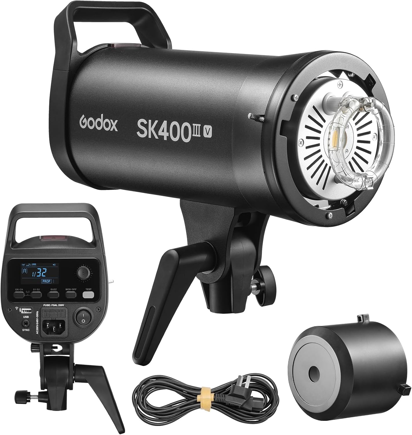 Flash estudio 400Ws inalámbrico 2.4G GN65 5700K