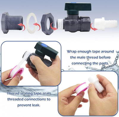 Kit desviador lluvia PVC 3/4 pulg adaptador manguera