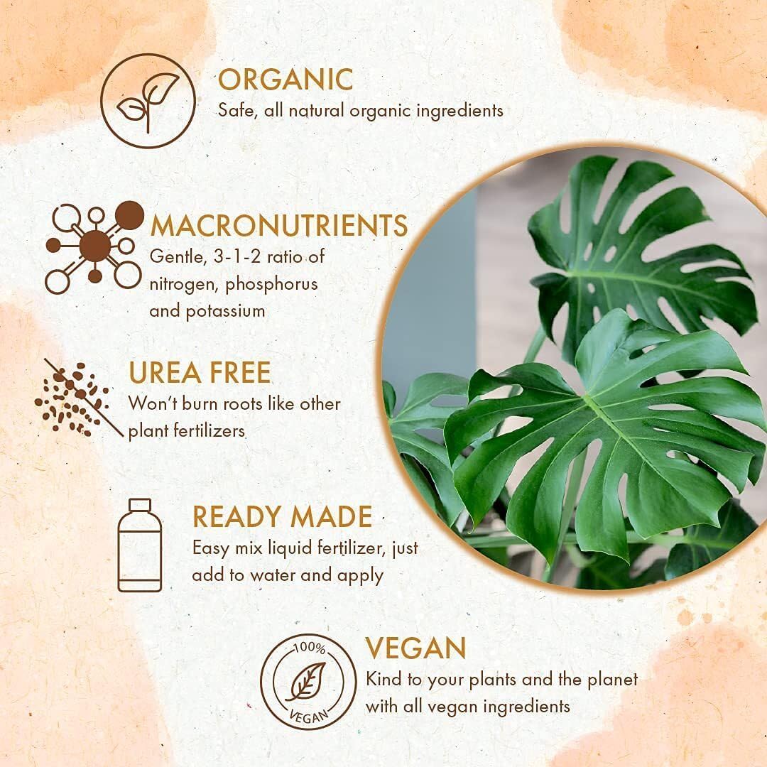 Fertilizante líquido orgánico para Monstera 8oz