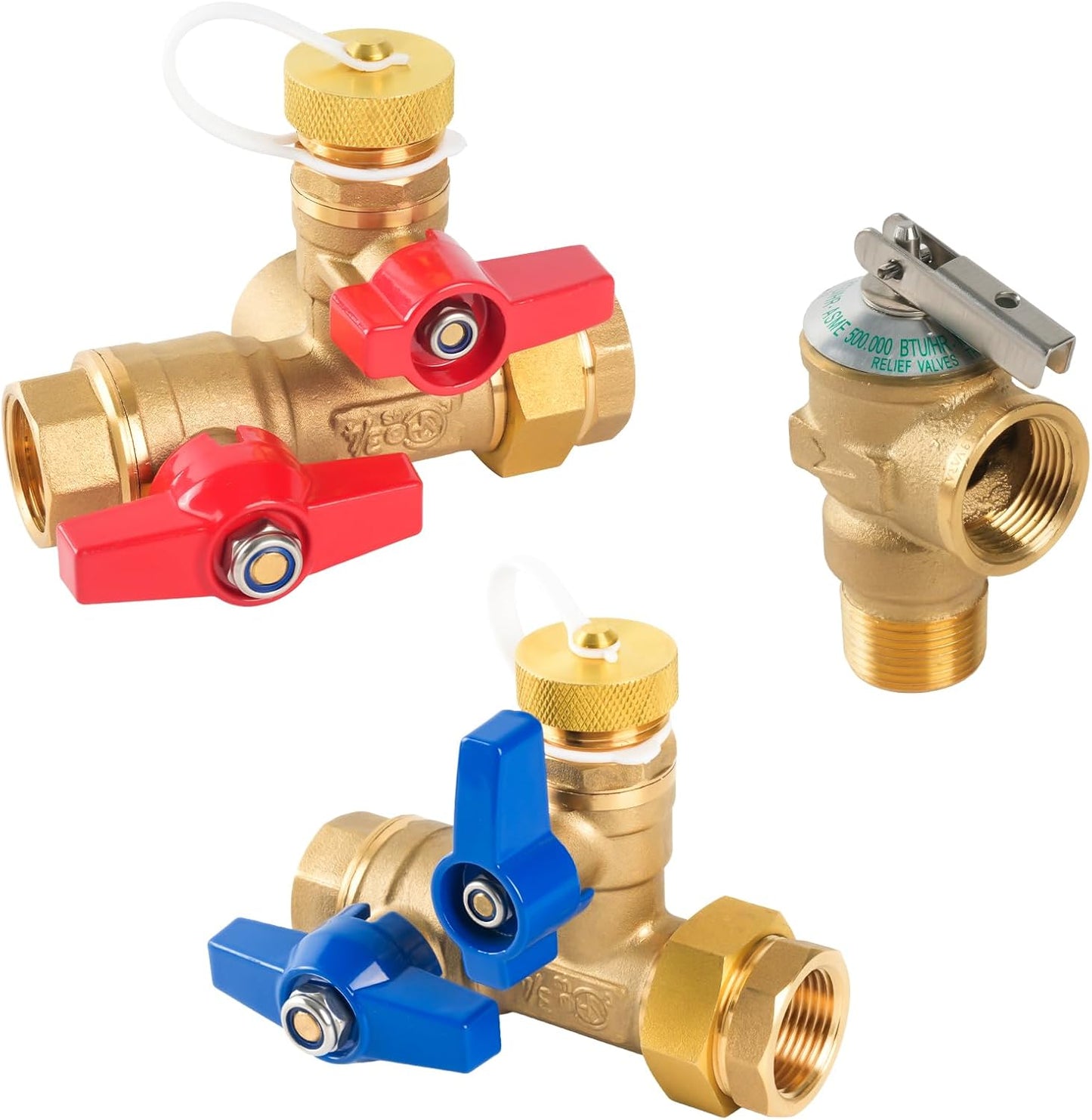 Kit válvula calentador sin tanque 3/4pulg IPS latón