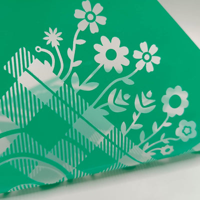 Plantillas autoadhesivas para serigrafía girasoles reutilizables