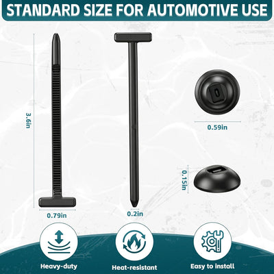 100 Hebillas universales para cables con caja de almacenamiento