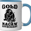 Taza Cerámica para Observar Aves Azul/Blanco