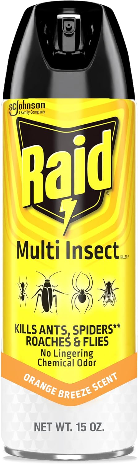 Raid Asesino Insectos 15oz Brisa Naranja