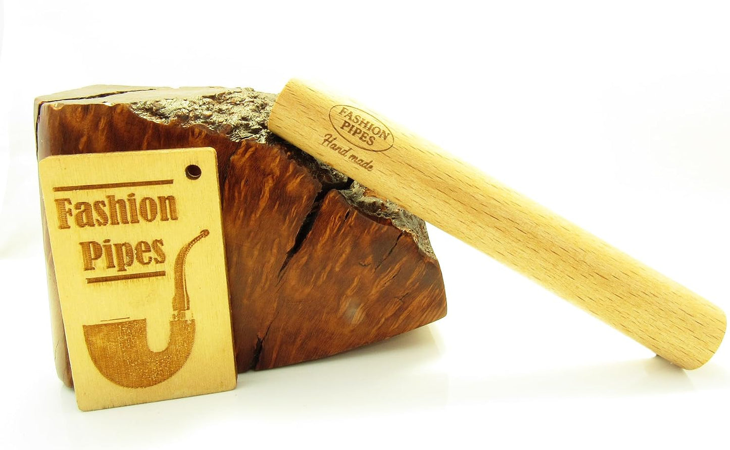 Accesorios tuberías tocado madera hechas a mano