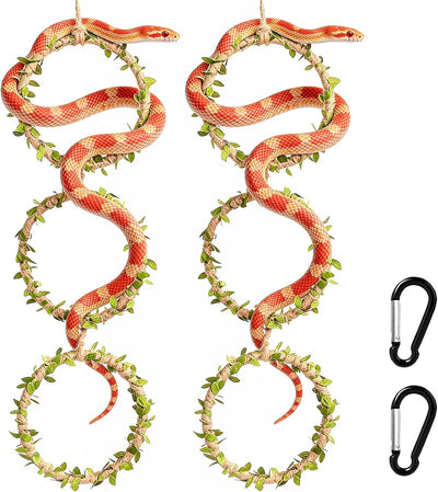 2 Anillos Escalada Serpiente Accesorios Tanque Reptiles