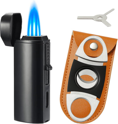 Encendedor antorcha triple llama butano ajustable negro